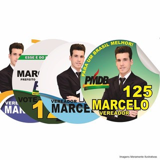 ADESIVO PROMOCIONAL PRAGUINHA POLÍTICA COM RECORTE