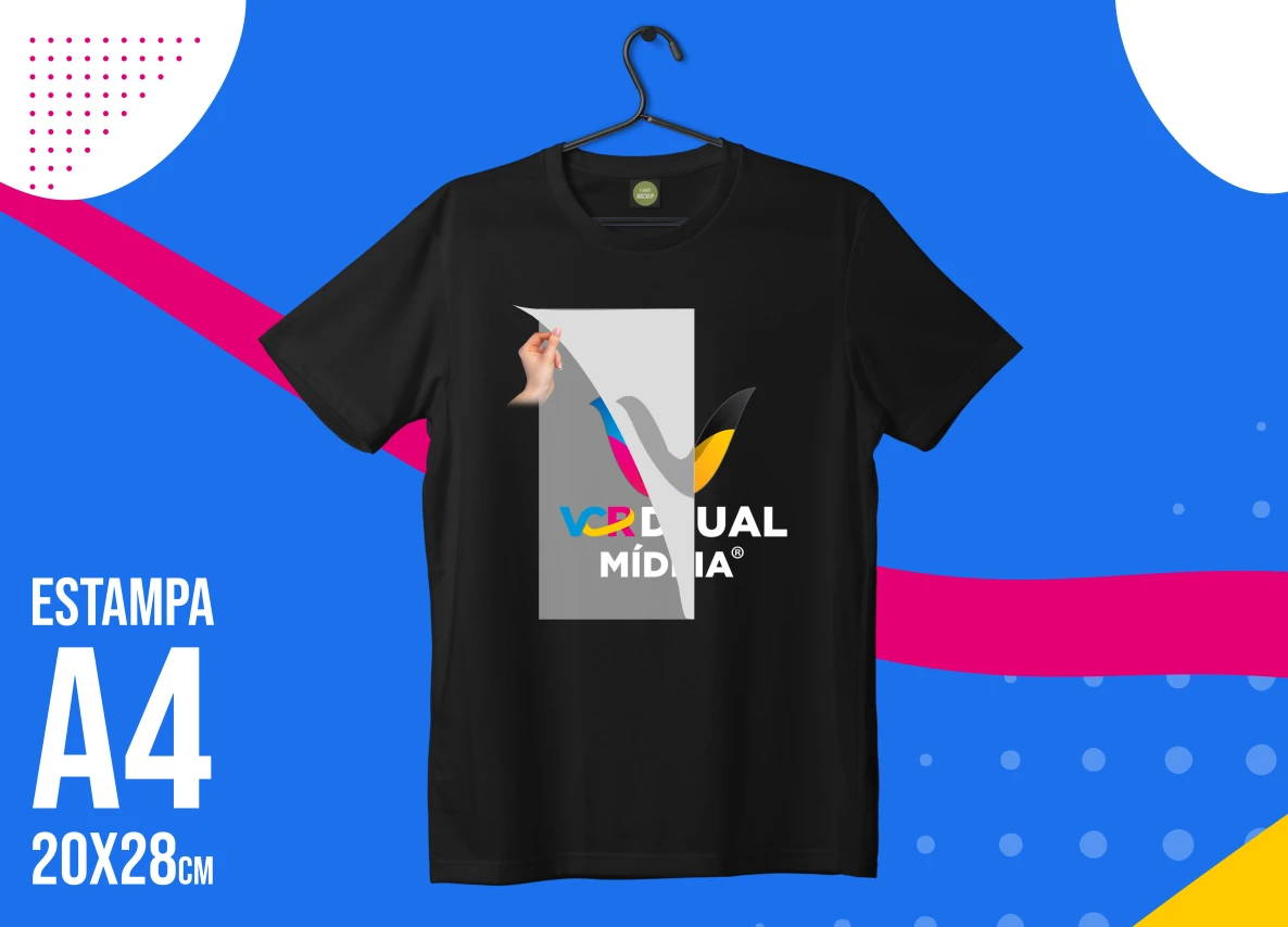 CAMISETA 100% ALGODÃO - ESTAMPA A4